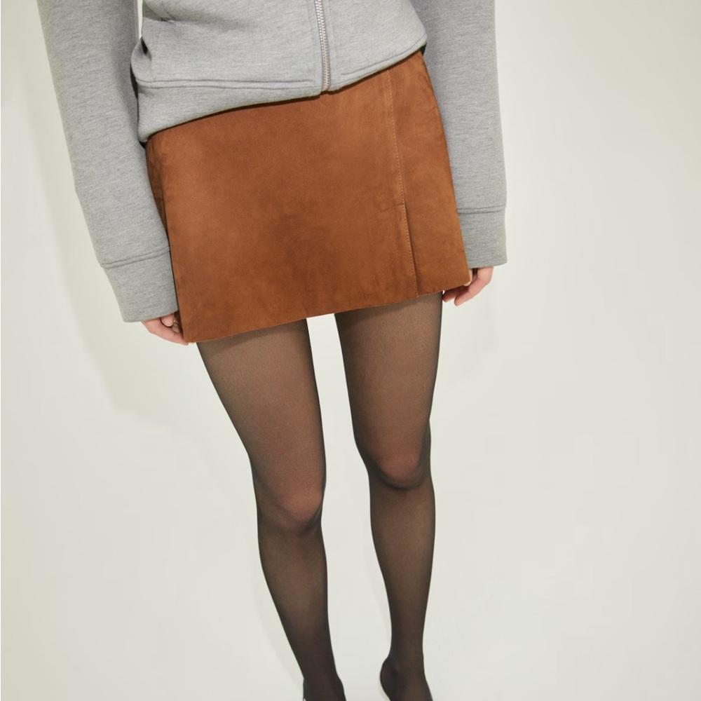 Mango Tan Mini Skirt